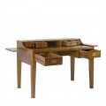 Masivní stylový psací stůl Star se zásuvkami a dvěma výsuvnými deskami 125cm
