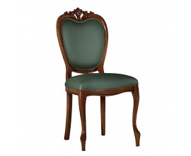 Luxusn&iacute; barokn&iacute; kancel&aacute;řsk&aacute; židle Pasiones s čalouněn&yacute;m as ozdobn&yacute;mi vyřez&aacute;van&yacute;mi prvky 102cm