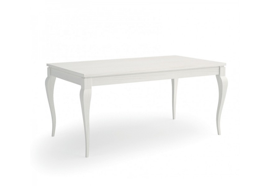 Luxusn&iacute; venkovsk&yacute; rozkl&aacute;dac&iacute; j&iacute;deln&iacute; stůl Mediterr&aacute;neo v obd&eacute;ln&iacute;kov&eacute;m tvaru z masivn&iacute;ho dřeva s kabriolov&yacute;mi nožičkami 200 cm