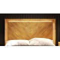 Luxusn&iacute; modern&iacute; manželsk&aacute; postel Berna s dřevěn&yacute;m čelem a čalouněn&yacute;m r&aacute;mem 199 cm