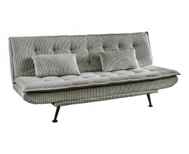 Modern&iacute; rozkl&aacute;dac&iacute; tř&iacute;m&iacute;stn&aacute; sedačka Manchester ve světle &scaron;ed&eacute; barvě s man&scaron;estrov&yacute;m potahem se dvěma pol&scaron;t&aacute;ři 190 cm