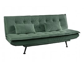 Modern&iacute; tř&iacute;m&iacute;stn&aacute; sedačka Manchester v zelen&eacute; barvě s man&scaron;estrov&yacute;m potahem se dvěma pol&scaron;t&aacute;ři 190 cm
