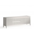 Luxusn&iacute; modern&iacute; TV stolek Tallin s vroubkovan&yacute;m čelem se dvěma z&aacute;suvkami a třemi dv&iacute;řky 190 cm