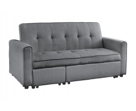 Stylov&aacute; modern&iacute; rozkl&aacute;dac&iacute; dvoum&iacute;stn&aacute; &scaron;ed&aacute; sedačka Lefan s man&scaron;estrov&yacute;m potahem 180 cm