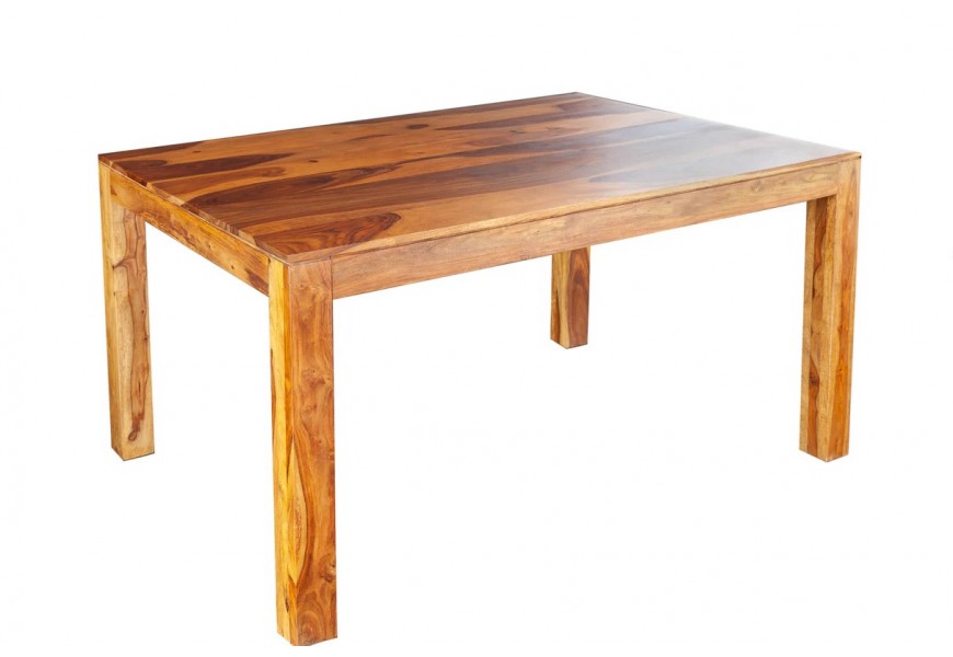 Venkovsk&yacute; obd&eacute;ln&iacute;kov&yacute; j&iacute;deln&iacute; stůl Massive ze světl&eacute;ho palisandrov&eacute;ho dřeva s př&iacute;rodn&iacute; kresbou 120 cm