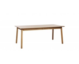 Modern&iacute; skandin&aacute;vsk&yacute; rozkl&aacute;dac&iacute; j&iacute;deln&iacute; stůl Arken obd&eacute;ln&iacute;kov&eacute;ho tvaru ve světl&eacute;m hněd&eacute;m dubov&eacute;m proveden&iacute; 190-290 cm