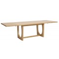 Luxusn&iacute; skandin&aacute;vsk&yacute; j&iacute;deln&iacute; stůl Osmond s obd&eacute;ln&iacute;kovou rozkl&aacute;dac&iacute; deskou ve světl&eacute;m hněd&eacute;m dubov&eacute;m proveden&iacute; 180-270 cm