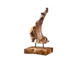 Designov&aacute; dřevěn&aacute; dekorace Flame 30-40cm