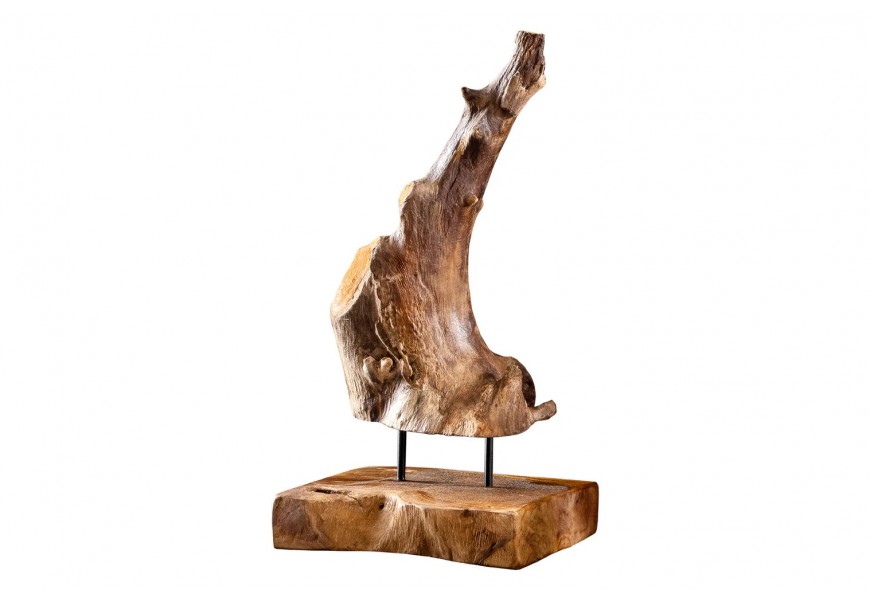 Designov&aacute; dřevěn&aacute; dekorace Flame 30-40cm