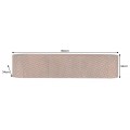 Designov&yacute; z&aacute;věsn&yacute; obd&eacute;ln&iacute;kov&yacute; tř&iacute;dveřov&yacute; TV stolek Cumbria z masivn&iacute;ho mangov&eacute;ho dřeva hněd&eacute; barvy s 3D dekorem 160 cm 