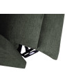 Designov&eacute; modern&iacute; polohovateln&eacute; kino křeslo Phoenix s textiln&iacute;m potahem v tmavě zelen&eacute; barvě s mel&iacute;rovan&yacute;m efektem 75 cm