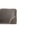 Modern&iacute; art deco otočn&aacute; j&iacute;deln&iacute; židle Sonu s mohutnou nohou a celoplo&scaron;n&yacute;m potahem v hnědo&scaron;ed&eacute;m odst&iacute;nu taupe 62 cm