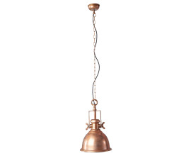 Industri&aacute;ln&iacute; z&aacute;věsn&aacute; lampa Manilla v měděn&eacute; barvě z kovu 45cm