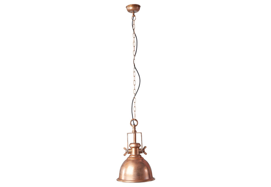 Industri&aacute;ln&iacute; z&aacute;věsn&aacute; lampa Manilla v měděn&eacute; barvě z kovu 45cm
