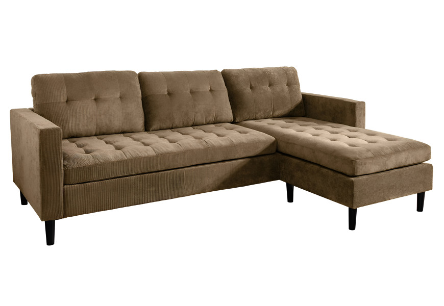 Designov&aacute; tř&iacute;m&iacute;stn&aacute; univerz&aacute;ln&iacute; rohov&aacute; sedačka Sellan s man&scaron;estrov&yacute;m potahem a čtvercov&yacute;m pro&scaron;&iacute;v&aacute;n&iacute;m 220 cm