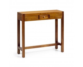 Luxusní konzolový stolek Star ze dřeva Mindi se zásuvkou 80cm