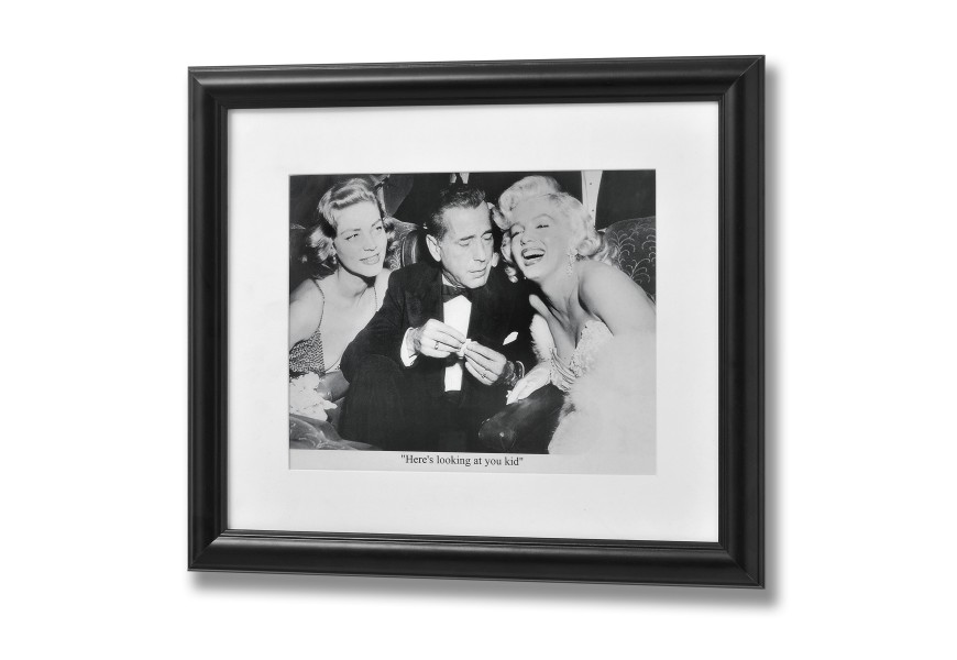 Reprodukce Bacall, Bogart & Monroe 31,5x37,5