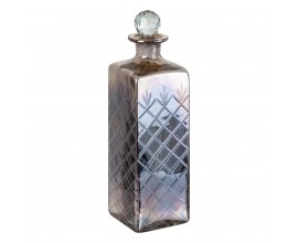 Designová stříbrná ozdobná láhev Peark 32cm