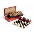 Šachy v koženém pouzdře 43cm