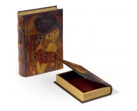 Set kožených dekoračních knih 2ks 33cm Klimt