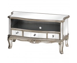 Designový zrcadlový TV stolek ARGENTE