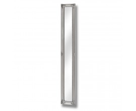 Obdélníkové úzké stříbrné zrcadlo BAROQUE v barokním stylu s detaily 135 cm