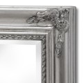 Úzké stříbrné zrcadlo BAROQUE
