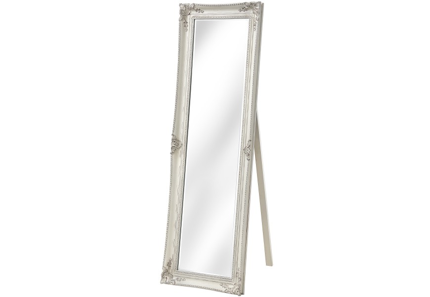 Šatníkové zrcadlo FRANCAIS bílé