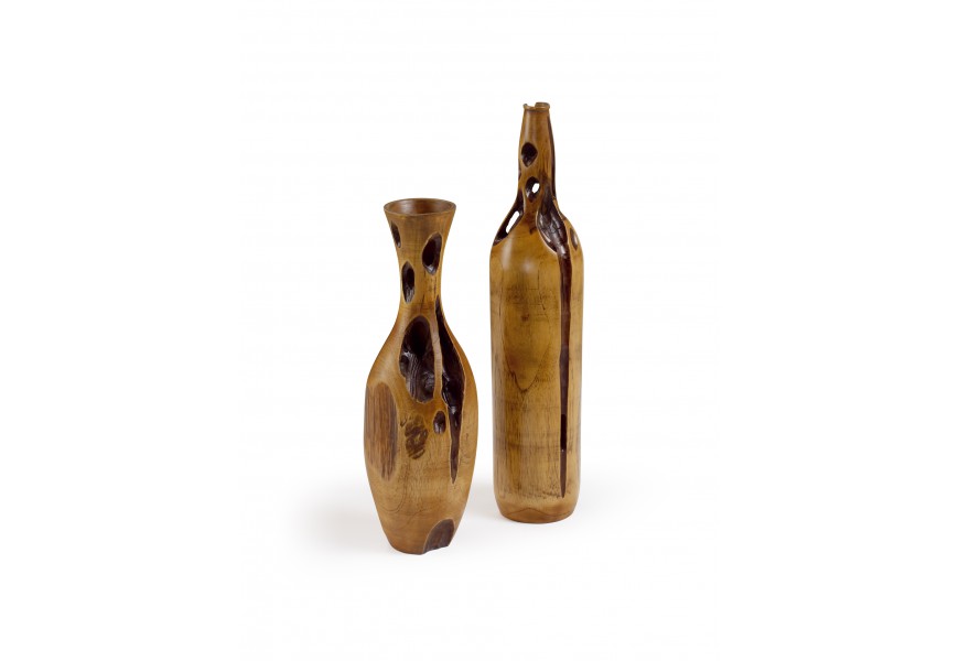Dřevěná váza EROSI kužel 40cm (kus vlevo)