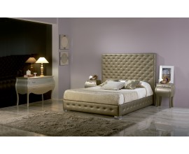 Moderní čalouněná postel Leonor s chesterfield prošíváním 150-180cm