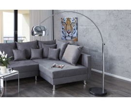 Designová moderní stojací lampa Big Bow II 170-205 cm chrom