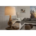Designová stylová stolní lampa Marinero 85cm přírodní krémová