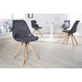 Designová stylová retro židle Scandinavia tmavá šedá