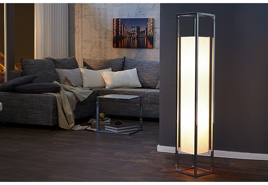 Luxusní designová stojací lampa Agapune 120 cm bílá