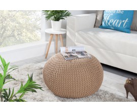 Designová luxusní taburetka Stool 50cm kávová