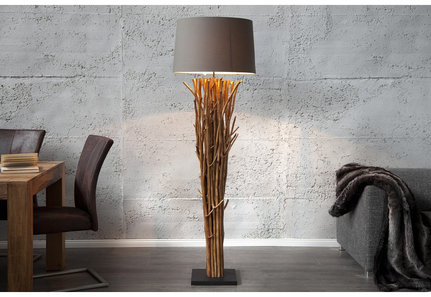 Designová luxusní stojací lampa Euphoria 175cm hnědá