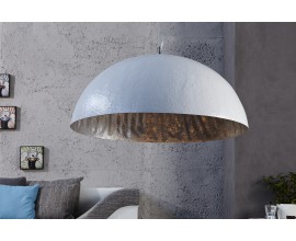 Luxusní elegantní závěsné svítidlo Glow bílo-stříbrné 50cm