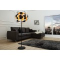 Exkluzivní moderní stojací lampa Infinity 170 cm černo - zlatá