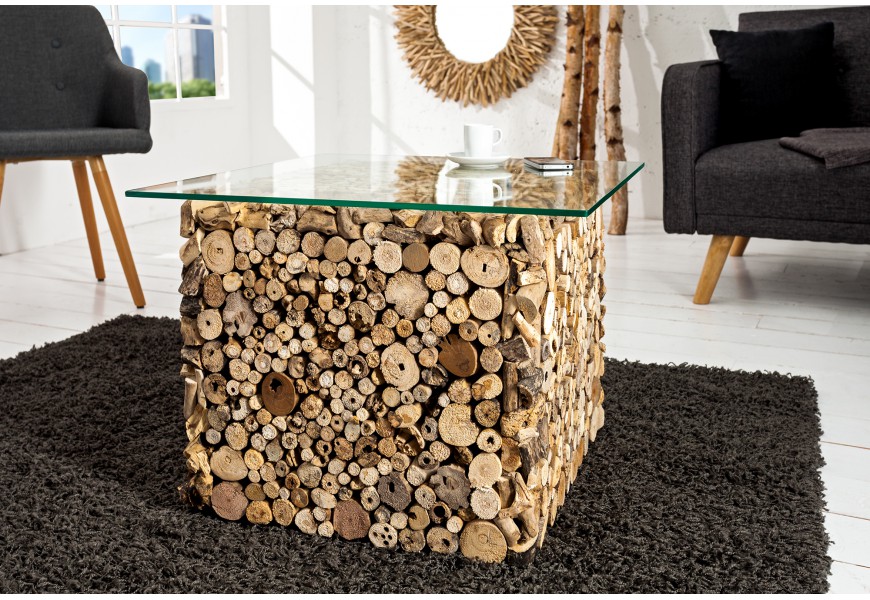 Designový originální konferenční stolek Fossil 45cm