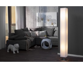 Stylová moderní stojací lampa Paris 160cm bílá