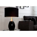 Moderní stylová stolní lampa Carla 60cm černá