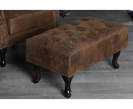 Luxusní taburetka Chesterfield Antik Look