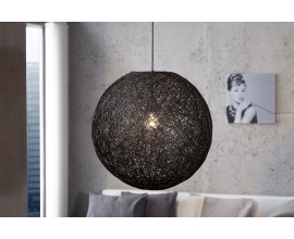 Stylová moderní závěsná lampa Cocoon černá
