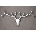 Extravagantní moderní dekorační jelení hlava 90cm stříbrná