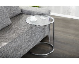 Moderní jedinečný konferenční stolek Art deco stříbrný