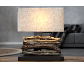 Designová stolní lampa Periferní 40cm béžová