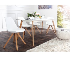 Designová retro židle Scandinavia bílá
