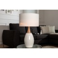 Moderní stylová stolní lampa Carla 60cm bílá