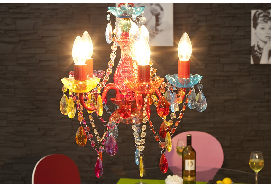 Designov&yacute; origin&aacute;ln&iacute; lustr Karat S barevn&yacute;