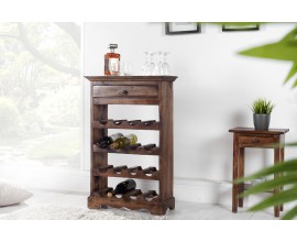 Stylová elegantní vinotéka Hemingway 55cm hnědá